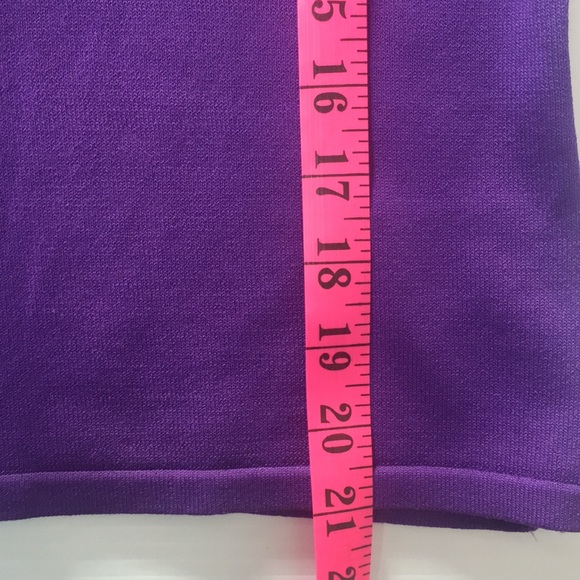 Purple sweater . Sz S . Beaded/sequins Vneck - Picture 15 of 16